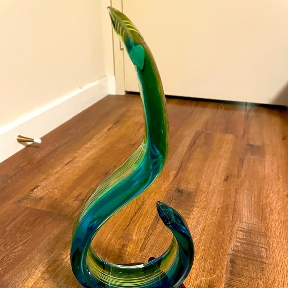 Mid 20th Century Murano Ribbon Art Glass Sculpture - Picture 2 of 10